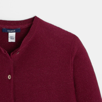 Avis Gilet irisé rouge fille OKAIDI 2