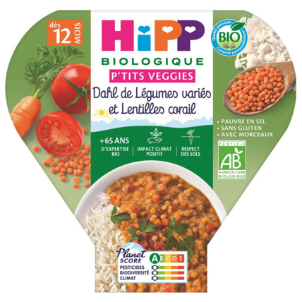 Avis Dahl de légumes variés et lentilles corail Bio HIPP 1