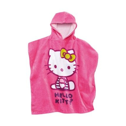 Avis Cape de bain fille Hello Kitty a capuche forme poncho Vertbaudet 1