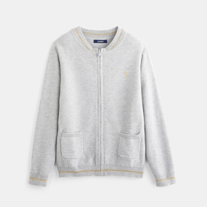 Avis Gilet zippé gris fille OKAIDI 1