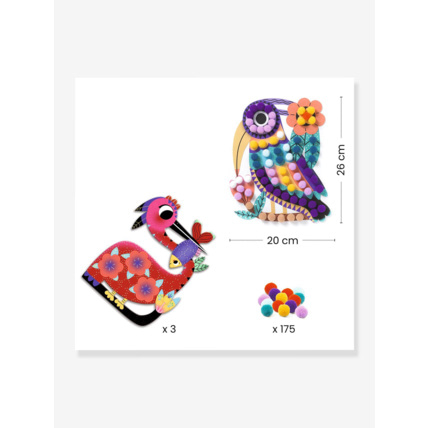 Avis Coffret de collage Silhouettes et pompons DJECO 3