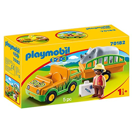 Avis Playmobil 1.2.3 - Vétérinaire avec véhicule et rhinocéros PLAYMOBIL 1