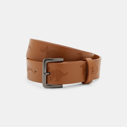 Avis Ceinture en faux cuir à motifs marron garçon OKAIDI 1