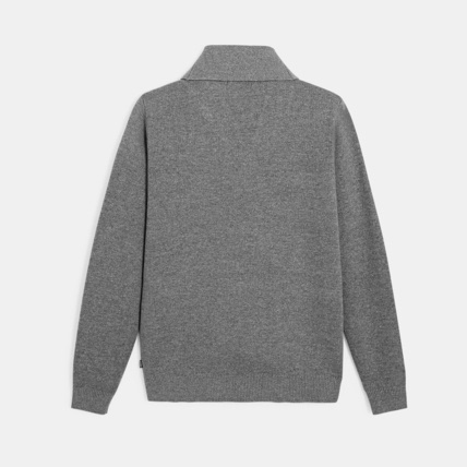 Avis Gilet boutonné col châle gris garçon OKAIDI 3