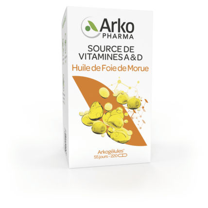 Avis Hile de foie de morue 220 capsules Arkogelules ARKOPHARMA 1