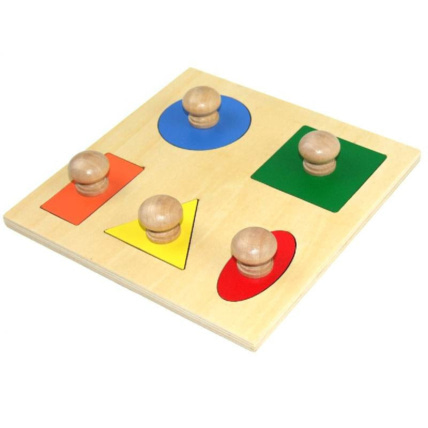 Avis Puzzle 5 formes géométriques simples ambiance montessori 1