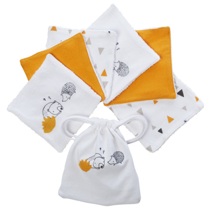 Avis Lot de 6 lingettes lavables en coton Nos Petits Amis Prémaman 1