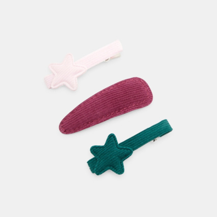 Avis Pinces crocodile en velours (lot de 3) marron fille OKAIDI 1