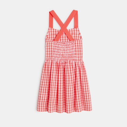 Avis Robe à bretelles à carreaux rouge fille OKAIDI 4