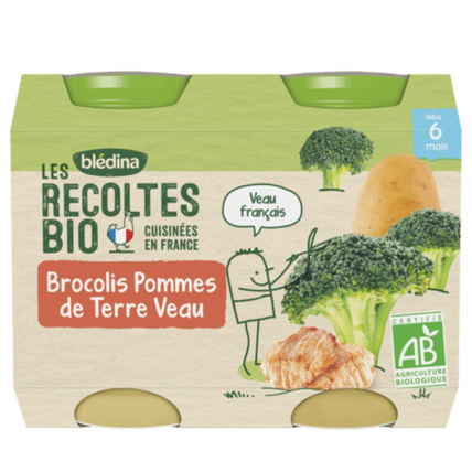 Avis Les Recoltes Petits pots épinards semoule bio Blédina 1