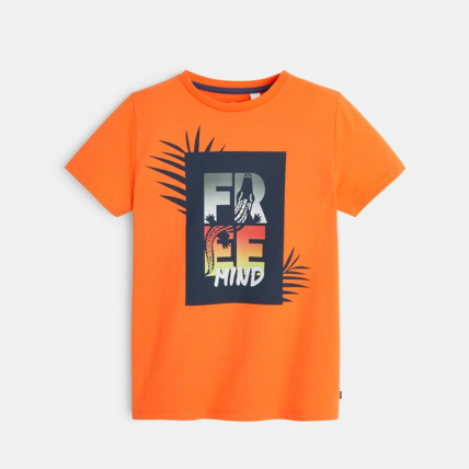 Avis T-shirt à message nature orange garçon OKAIDI 2