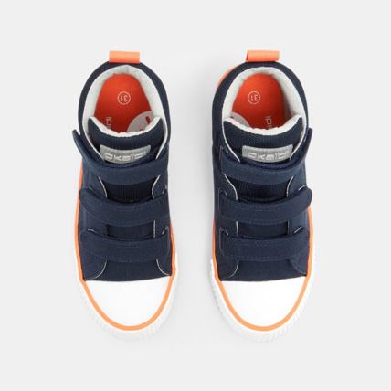 Avis Baskets mid toile à scratch bleues garçon OKAIDI 2