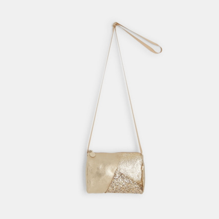 Avis Petit sac pailleté à bandoulière jaune fille OKAIDI 1