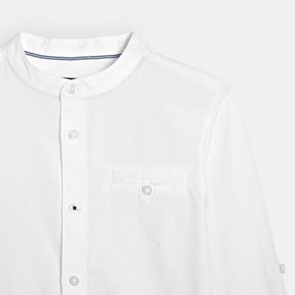 Avis Chemise col mao blanche garçon OKAIDI 2