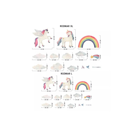 Avis Stickers licorne, pégase et arc-en-ciel Mon Lit Cabane 2