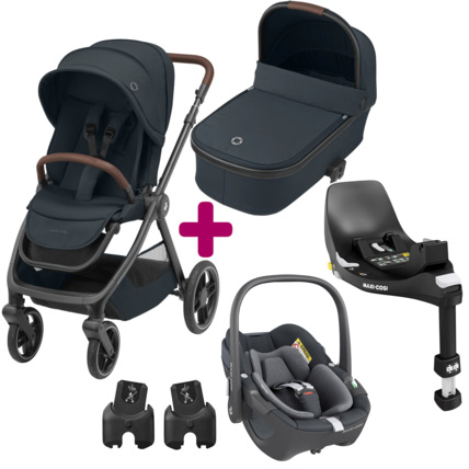 Avis Poussette trio Oxford + nacelle Oria + siège auto Pebble 360 + base familyfix 360 Maxi-Cosi 3