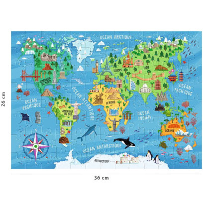 Avis Puzzle Carte du monde des monuments - de 6 ans RAVENSBURGER 3