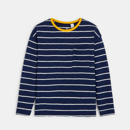 Avis T-shirt rayé bleu garçon OKAIDI 1