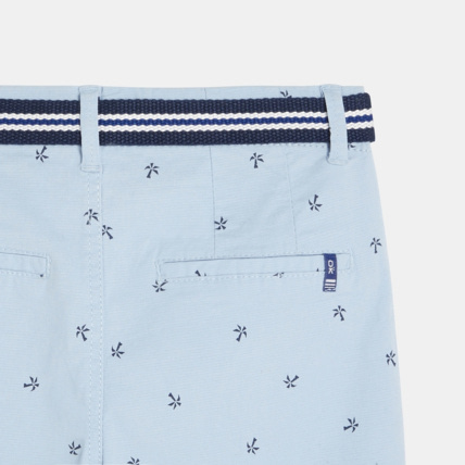 Avis Bermuda en toile + ceinture bleu garçon OKAIDI 4