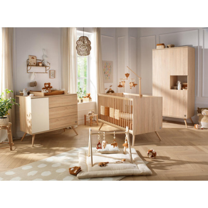 Avis Chambre Trio Seventies Lit bébé évolutif + Commode + Armoire Sauthon 4