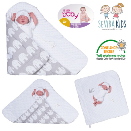 Avis Gigoteuse d'emmaillotage réversible Sevira Kids 3
