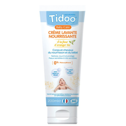 Avis Crème Lavante Nourrissante à la fleur d’oranger bio - 200ml Tidoo 1