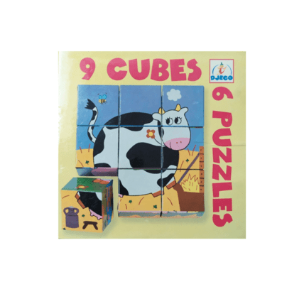 Avis 9 Cubes 6 Puzzles - Animaux de la ferme DJECO 1