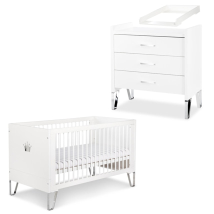 Avis Chambre bébé lit convertible et commode avec plan à langer BLANKA Mon Mobilier Design 1