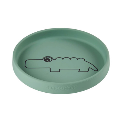 Avis Assiette silicone Croco DONE BY DEER 1