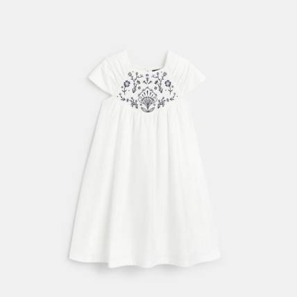 Okaidi top robe blanche