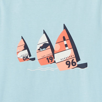 Avis T-shirt manches courtes à motif bleu garçon OKAIDI 3