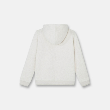 Avis Sweat zippé fantaisie fourré blanc fille OKAIDI 2
