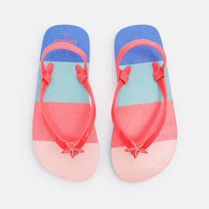 Avis Tongs multicolores rayées fille OKAIDI 2