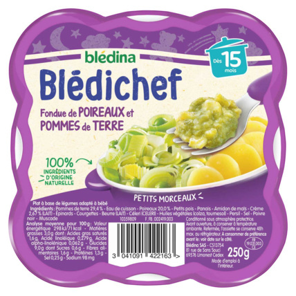 Avis BLEDICHEF Fondue de poireaux et pommes de terre Blédina 1