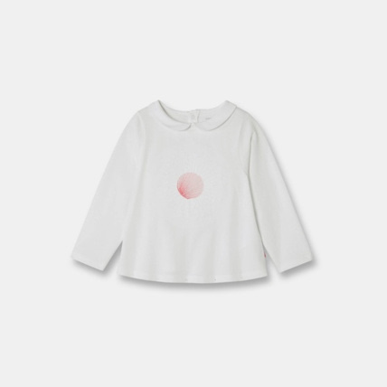 Avis T-shirt à motif fleur brodé OBAÏBI 1
