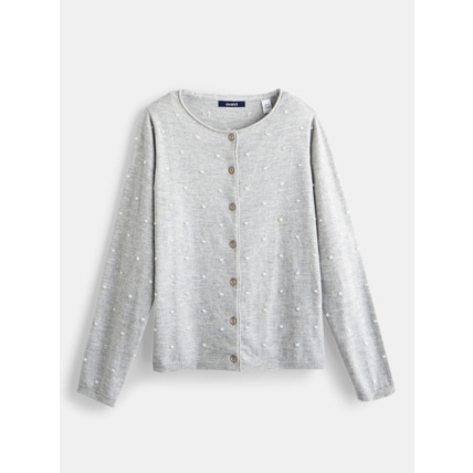 Avis Gilet à pois gris fille OKAIDI 1