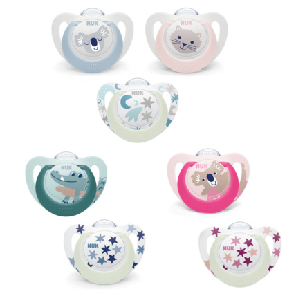 Avis Lot de 2 sucettes silicone Starlight NUK 2