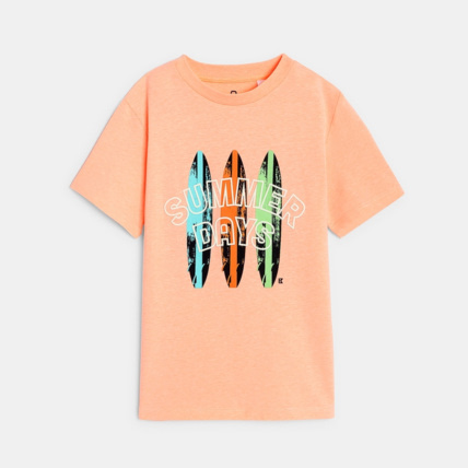 Avis T-shirt manches courtes à motif orange garçon OKAIDI 2