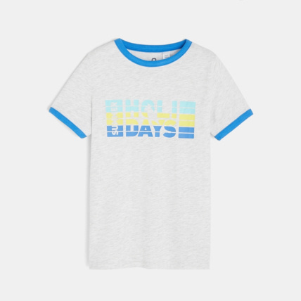 Avis T-shirt à message gris garçon OKAIDI 2