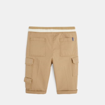 Avis Bermuda cargo coupe slim beige garçon OKAIDI 3