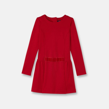Avis Robe à col Claudine amovible rouge fille OKAIDI 3