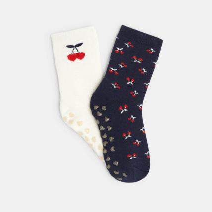 Avis Chaussettes antidérapantes (lot de 2) bleues fille OKAIDI 2