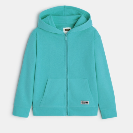 Avis Sweat zippé à capuche bleu garçon OKAIDI 1