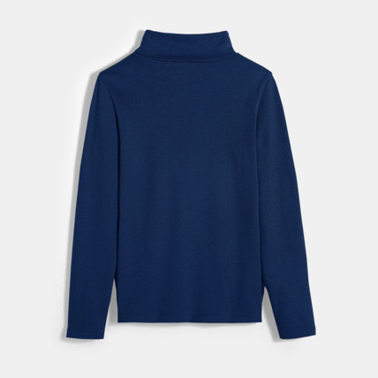 Avis T-shirt col roulé uni bleu garçon OKAIDI 2