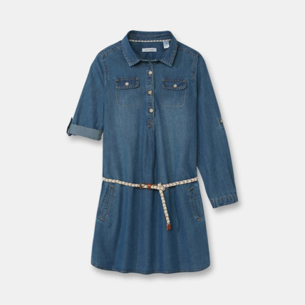 Avis Tunique en jean bleu fille OKAIDI 1
