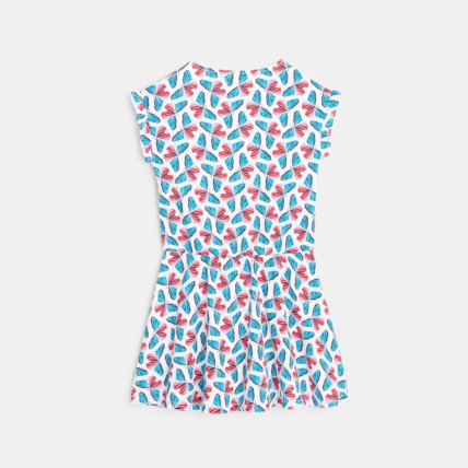 Avis Robe imprimée motifs papillons blanche fille OKAIDI 3