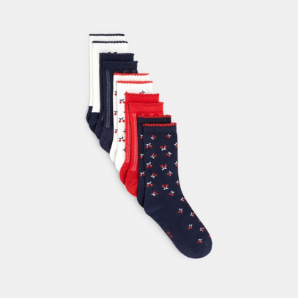 Avis Chaussettes fantaisie (lot de 5) rouges fille OKAIDI 1