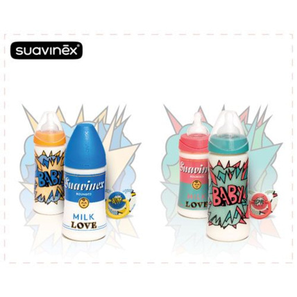 Avis Pack Arty Baby 2 biberons + attache serviette Suavinex 1