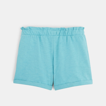 Avis Short en jersey uni bleu fille OKAIDI 2