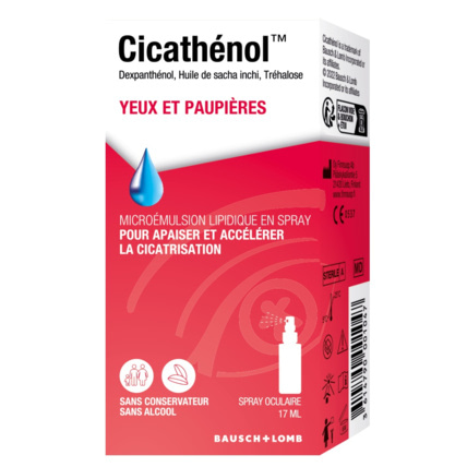 Avis Spray oculaire Cicathenol Chauvin Bausch & Lomb 1